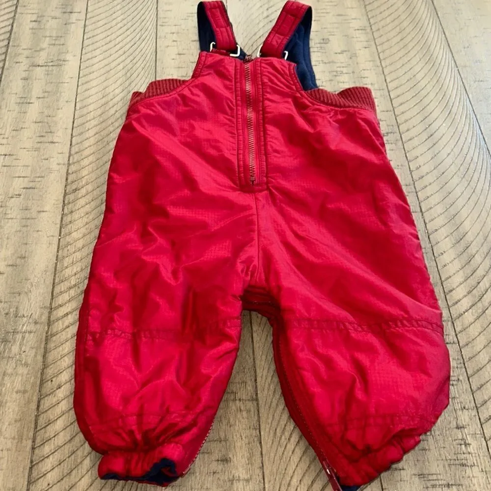 Baby Gap Snow ⛄️ FleeceLined ‘Ski’ ⛷️ Bib Pants. 2 zippers Easy In & Out.